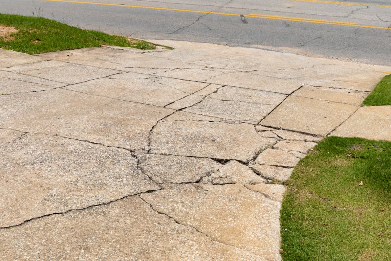 Crack Filling in Driveway